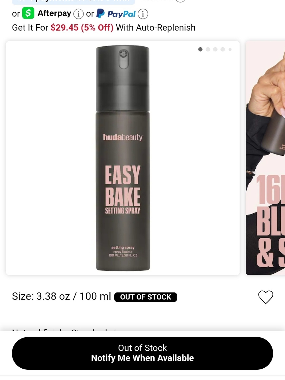 HUDA BEAUTY Easy Bake Setting Spray